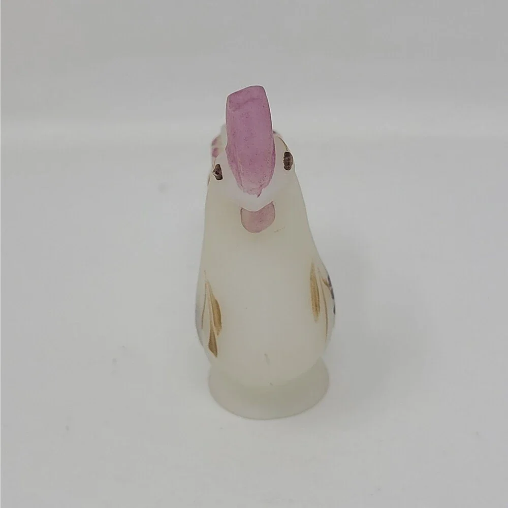 Fenton Art White Satin Glass 2-1/2